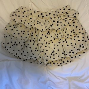 Hannah Kate polka dot ruffled shorts